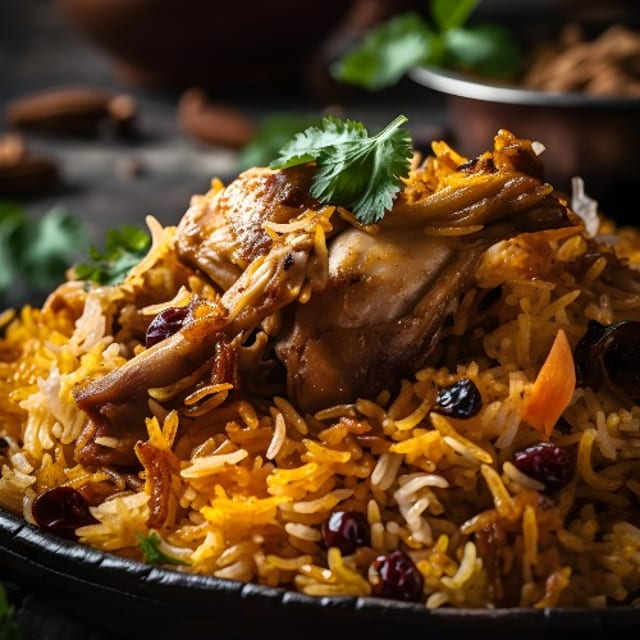 Gongura Chicken Biryani.